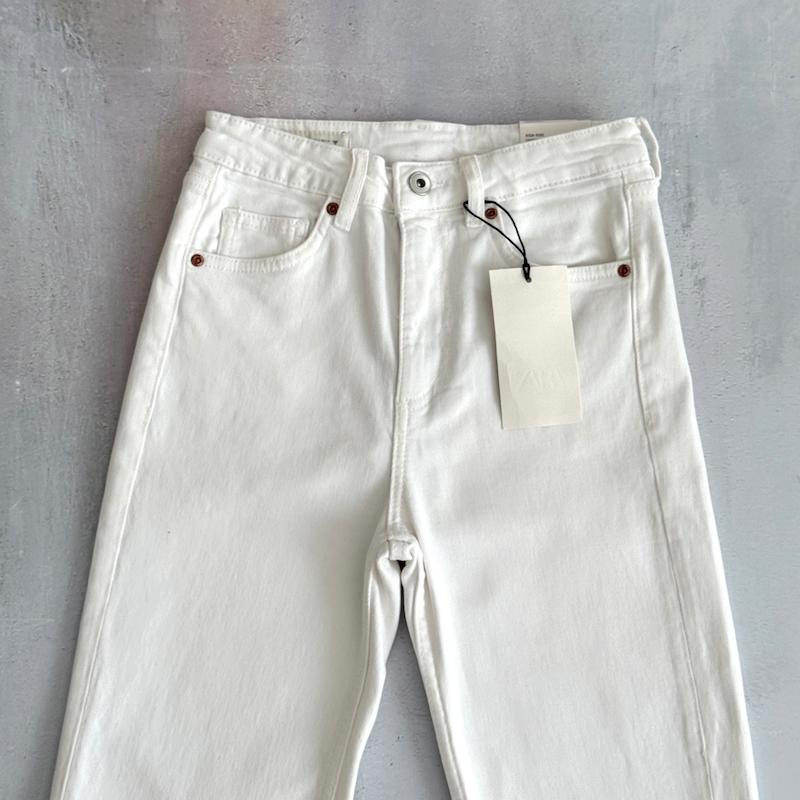 شلوار فلر سفید ZARA