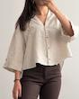 شومیز لینن نچرال Pull&Bear