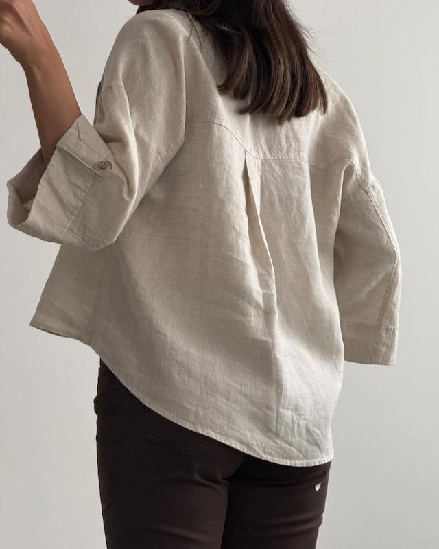 شومیز لینن نچرال Pull&Bear