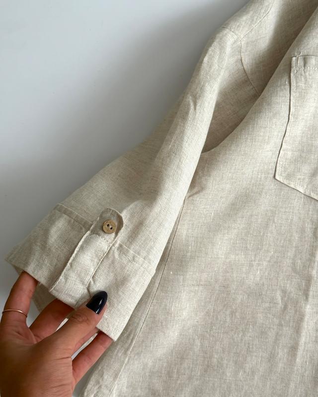 شومیز لینن نچرال Pull&Bear