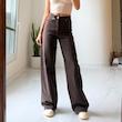 شلوار بگ قهوه‌ای ZARA