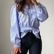 شومیز گلدوزی جلوگره Cotton Club