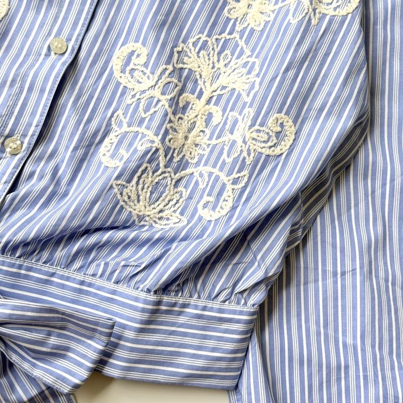 شومیز گلدوزی جلوگره Cotton Club