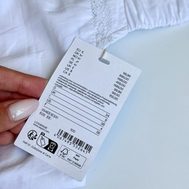 پیراهن سفید ESPRIT