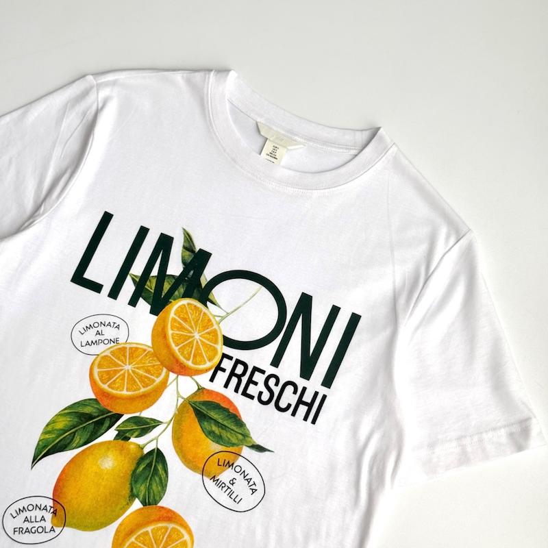 تیشرت سفید لیمو H&M