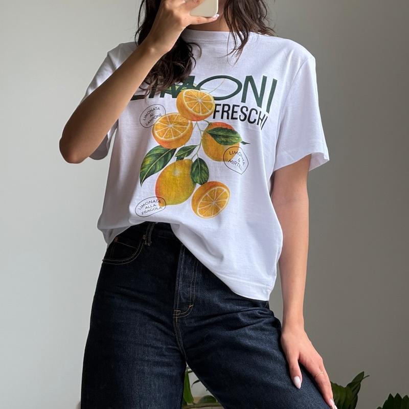 تیشرت سفید لیمو H&M