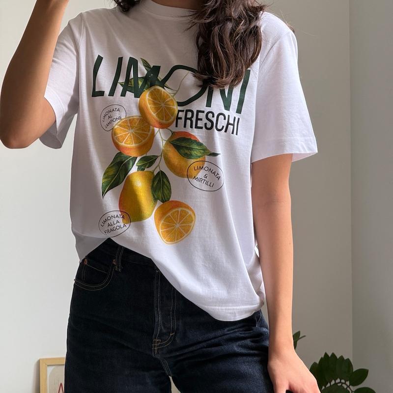 تیشرت سفید لیمو H&M