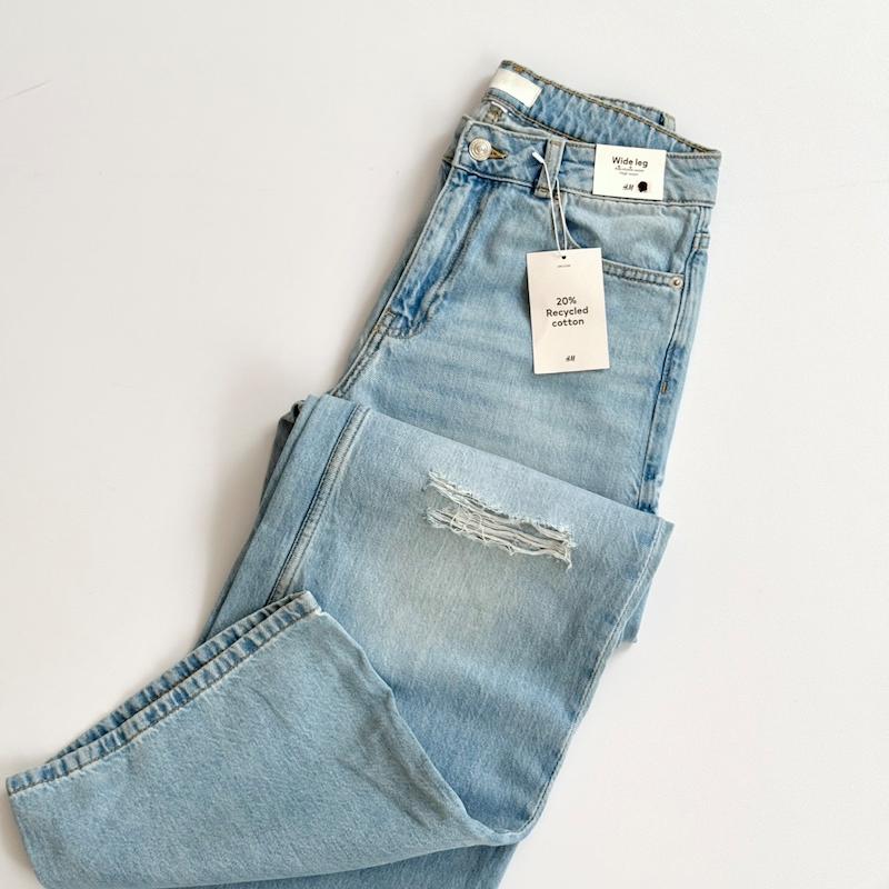 شلوار وایدلگ زاپدار H&M