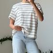 تیشرت راه راه سفید H&M