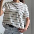 تیشرت راه راه سفید H&M