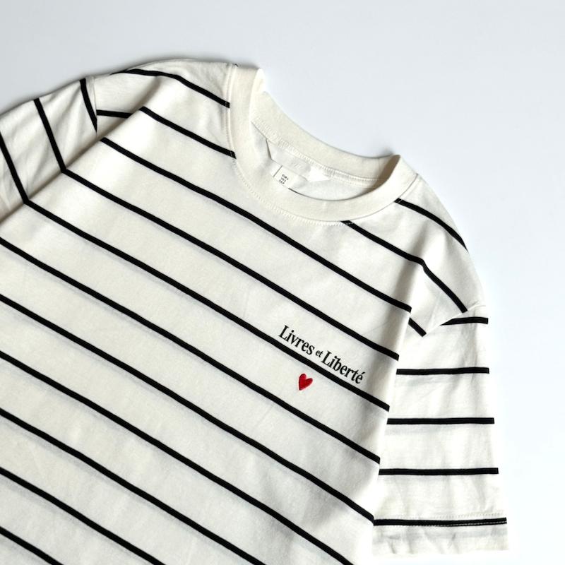 تیشرت راه راه سفید H&M