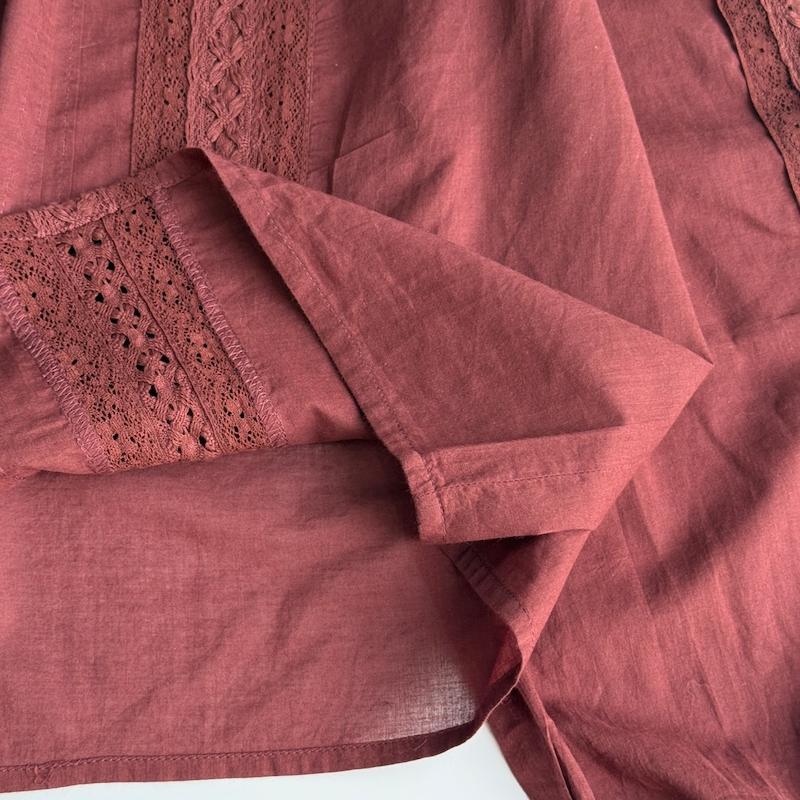 شومیز زرشکی Pull&Bear