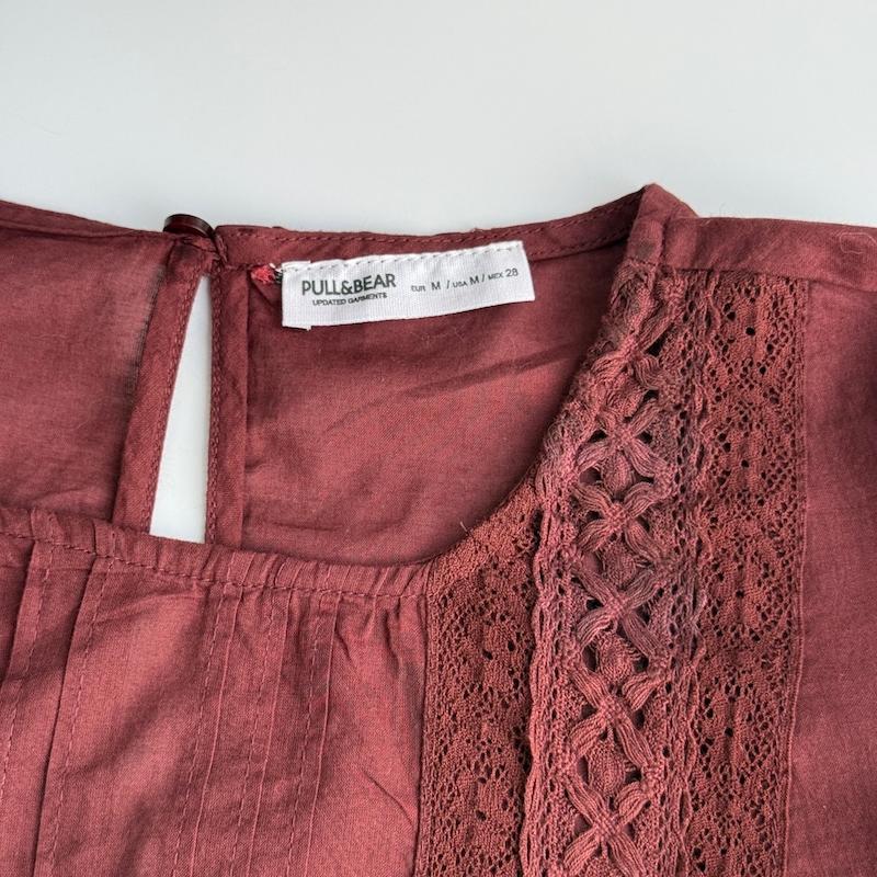 شومیز زرشکی Pull&Bear