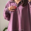 دورس یقه دار زرشکی AMERICAN EAGLE