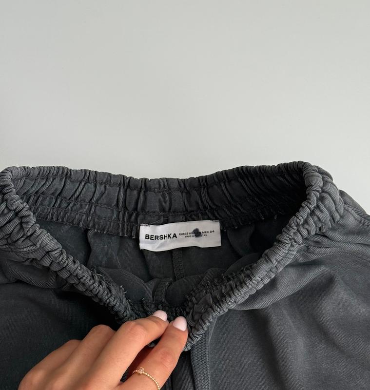 شلوار بالونی ذغالی Bershka