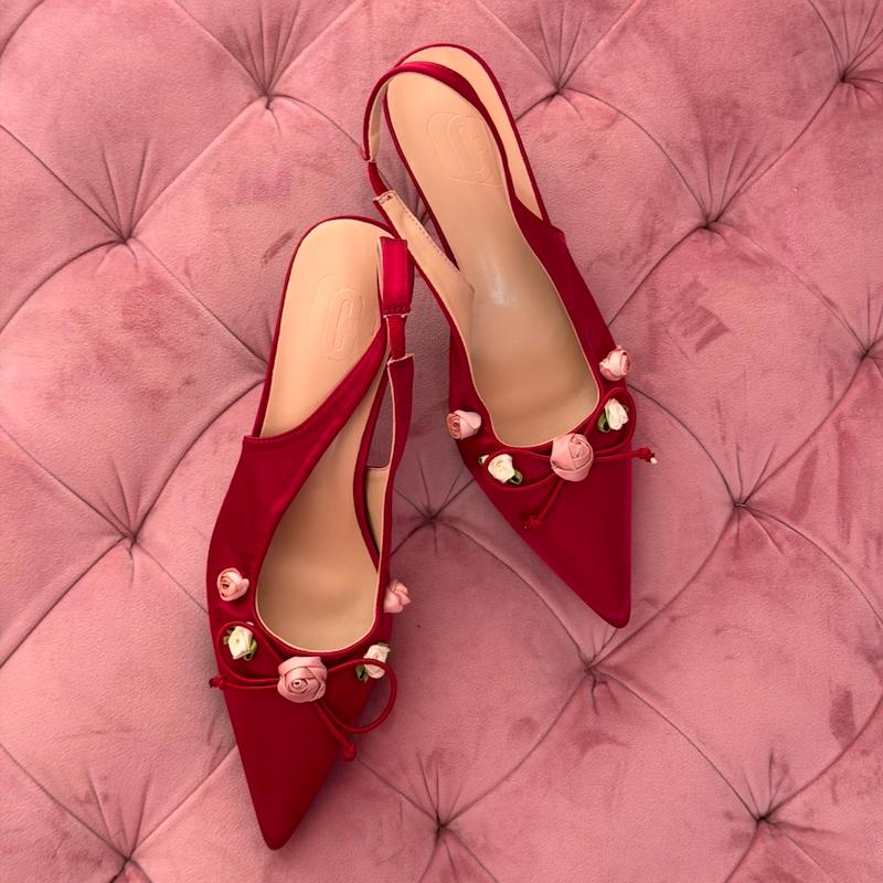 کفش پرنسسی گلدار🌸