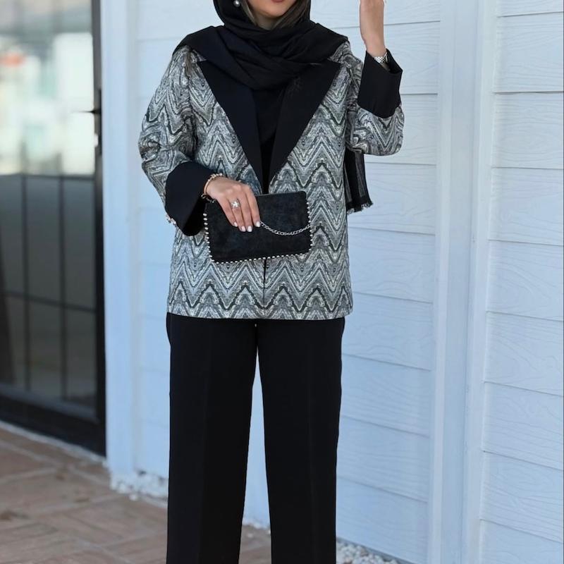 کت ژاکارد ساحل A0001