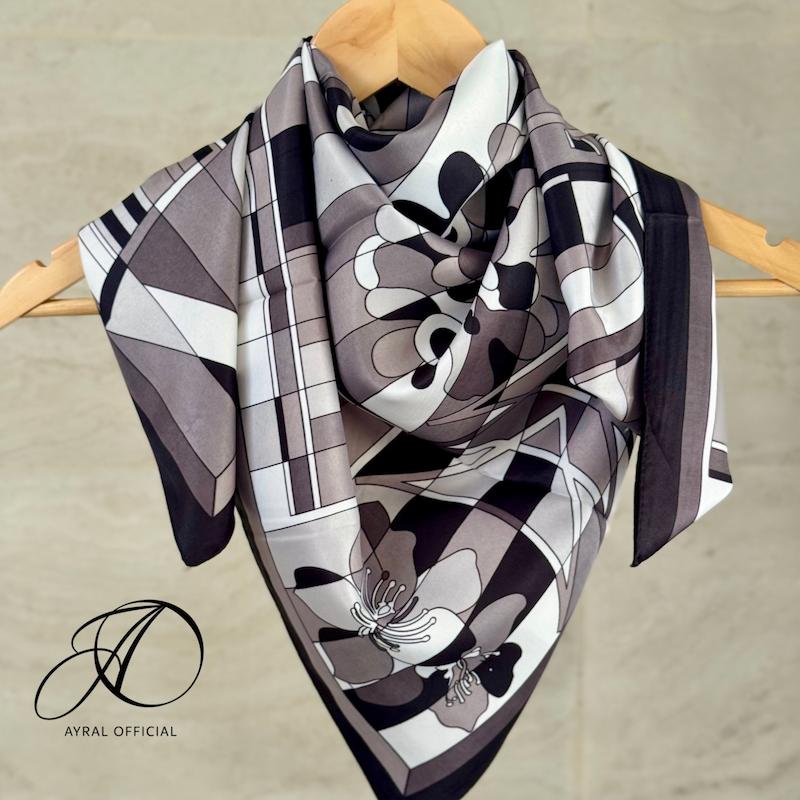 روسری ابریشم وارداتی کد E00012