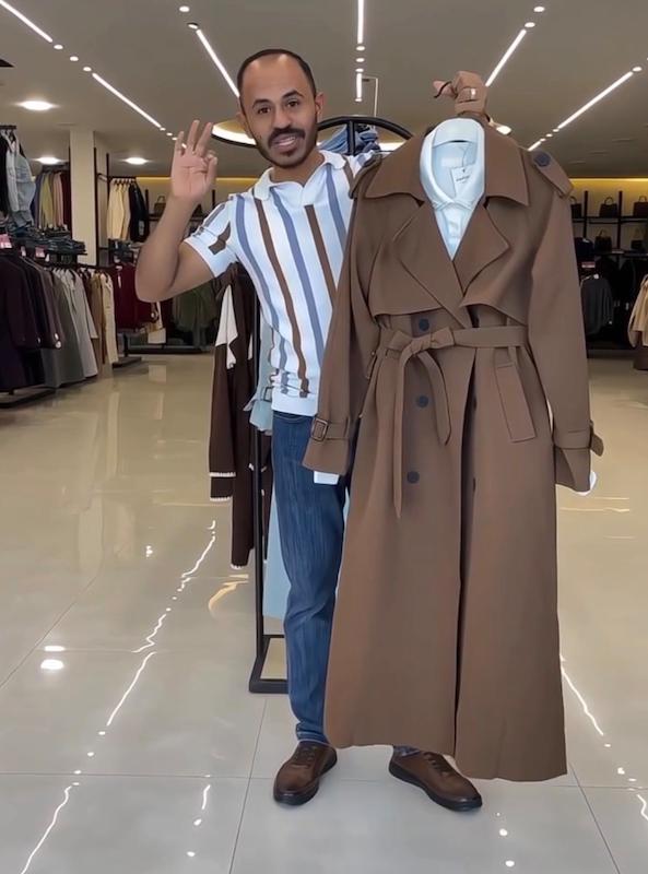 ترنچ کت دلینا کد۱۱۱۹