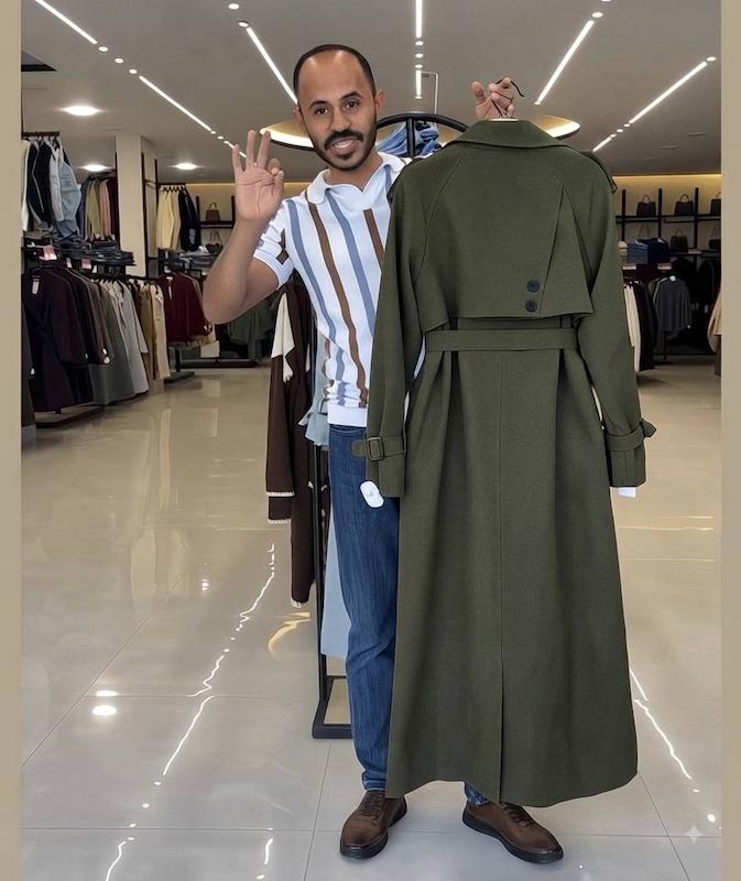 ترنچ کت دلینا کد۱۱۱۹