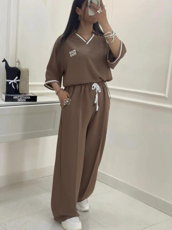 ست پولوشرت و‌ شلوار مدل mini miu کد 6512
