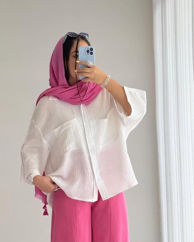 ست شومیز و شلوار مدل هلیا کد 6549