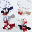 هدبند دخترانه طرح گل و گیلاس🍒