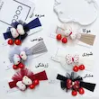 هدبند دخترانه طرح گل و گیلاس🍒