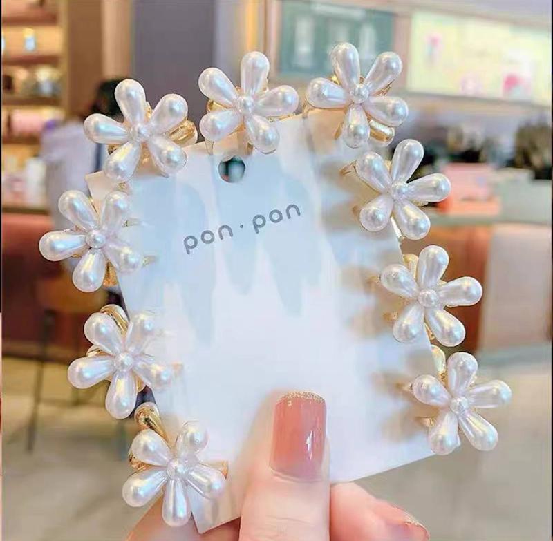 مینی کلیپس شکوفه مرواریدی