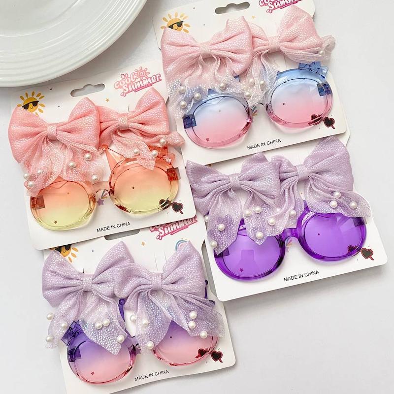 پک عینک و گیره فانتزی