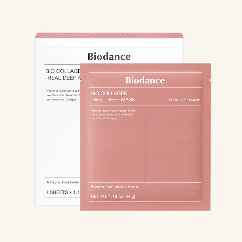 ماسک ورقه ای بایودنس Biodance بایو کلاژن Bio Collagen ( صورتی )