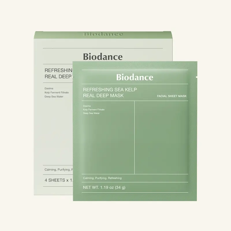 ماسک جلبک دریایی بایودنس Biodance مدل refreshing sea kelp