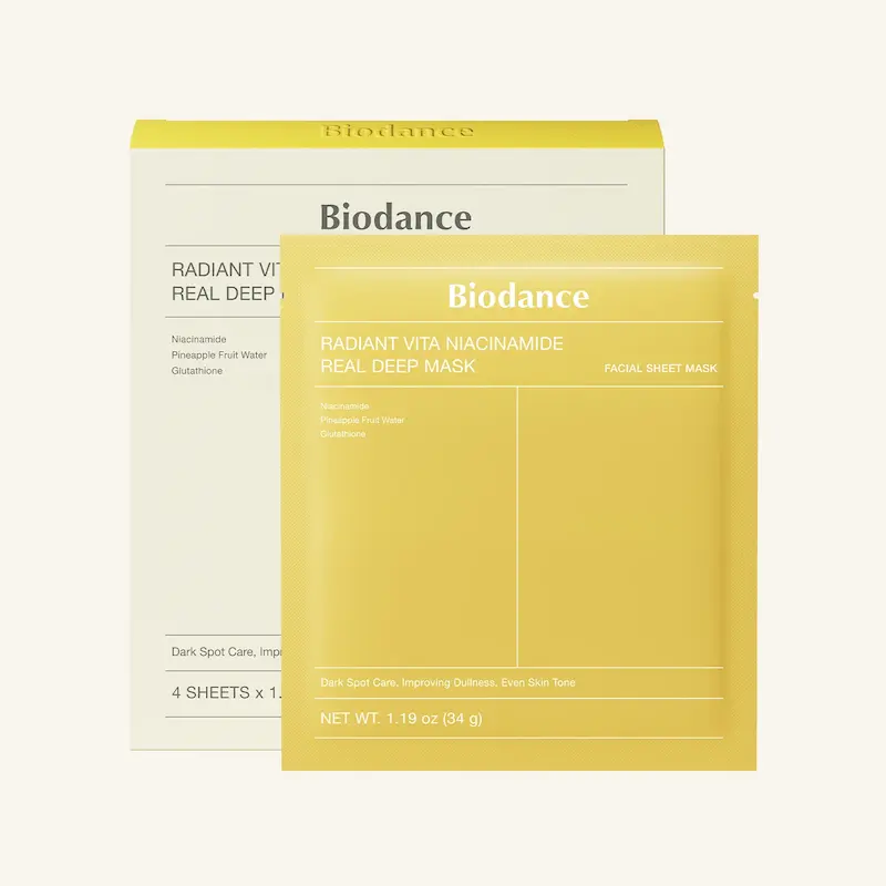 ماسک ویتا نیاسینامید بایودنس Biodance مدل radiant vita niacinamide