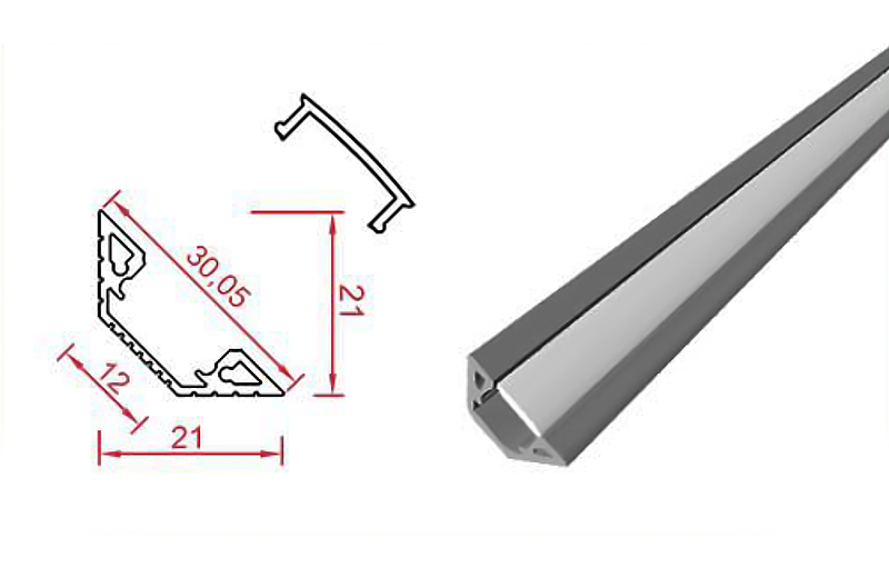 کد L20 - نور خطی کنج