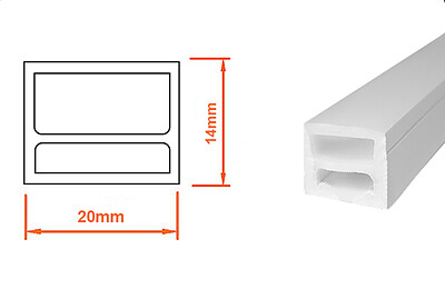 کد L830 - نور خطی سیلیکونی عرض 2 سانت ارتفاع 1.4 سانت