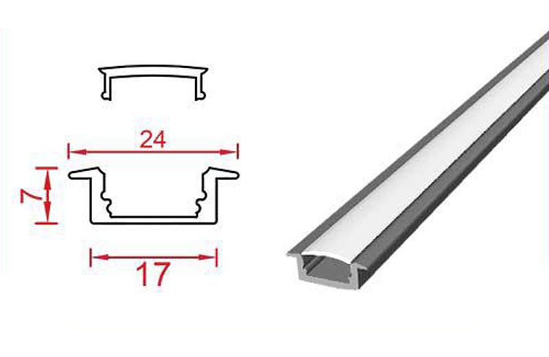 کد L10 - نور خطی دو سانتی توکار