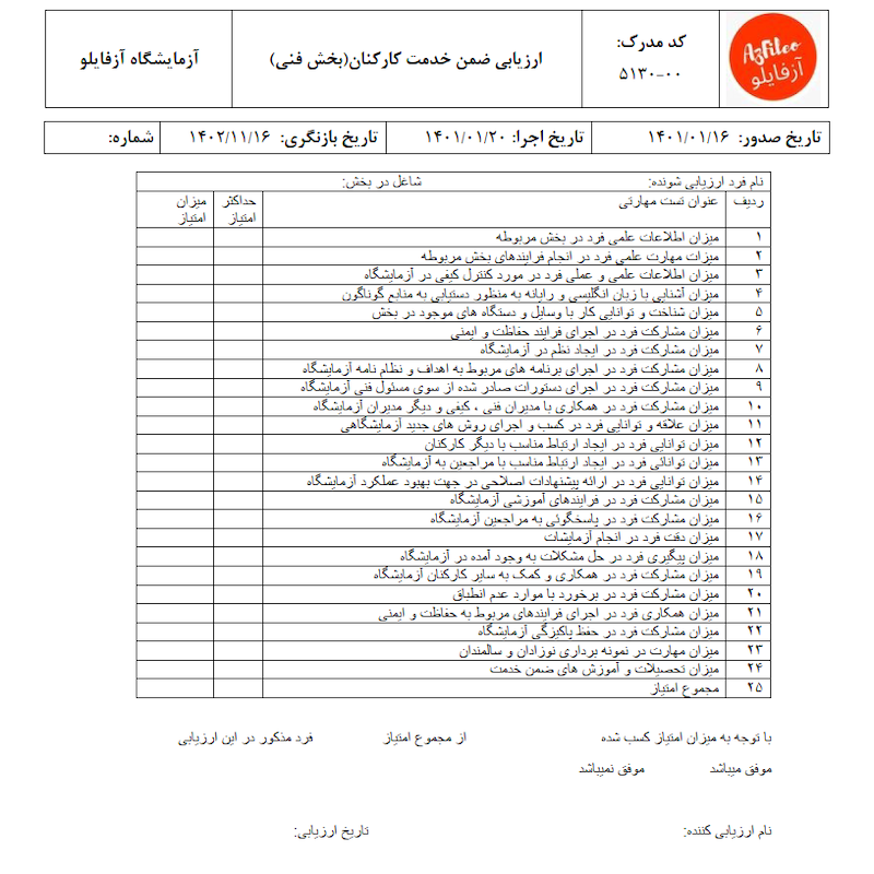 مستندسازی آزمایشگاه