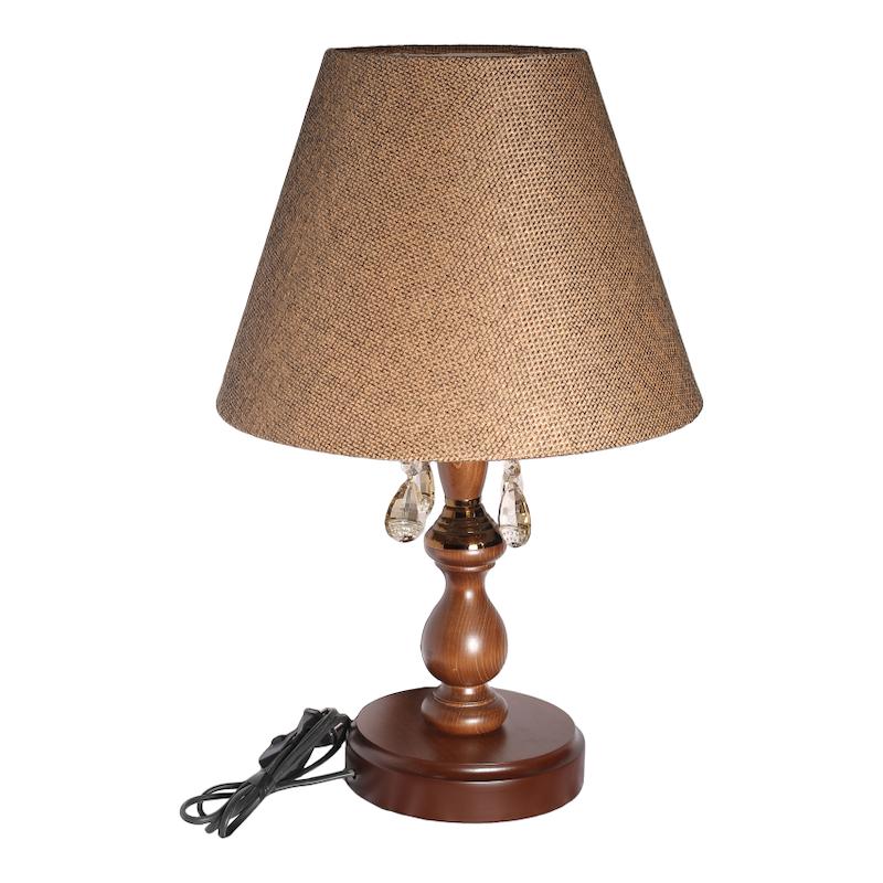 آباژور رومیزی چوب راش خراطی مدل آریانا