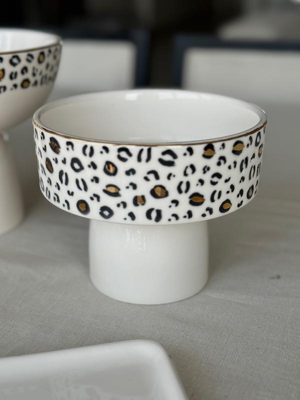 ظرف پایه دار پلنگی قطر ۱۶