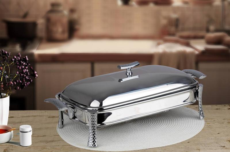 سوفله مستطیل درختی نقره ای 