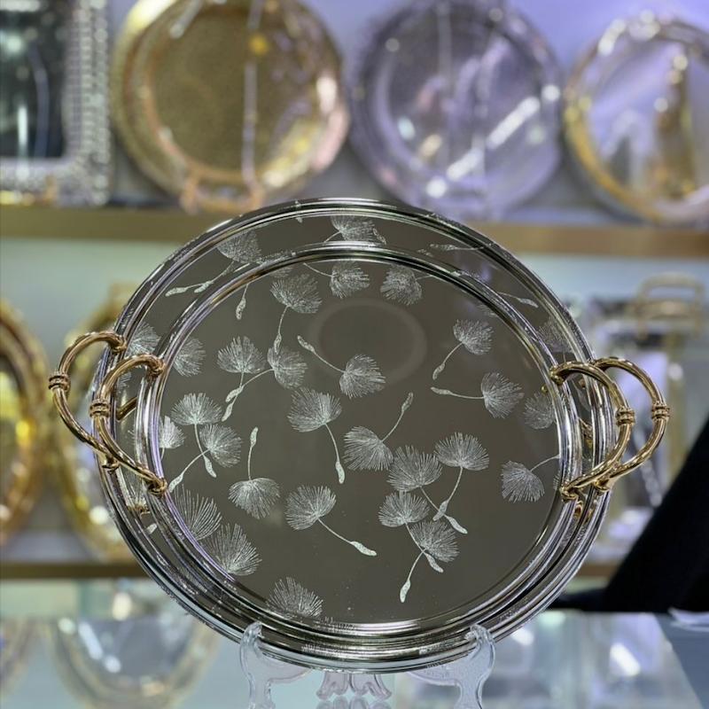 سینی دو سایز اماراتی استیل کد 4006