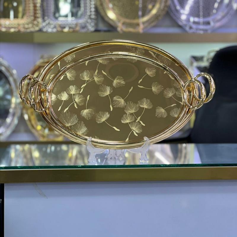 سینی دو سایز اماراتی استیل کد 4011