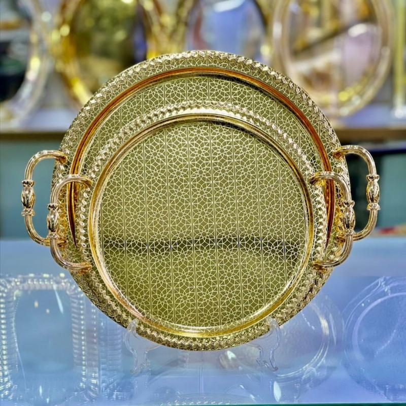 سینی دو سایز اماراتی استیل کد 4028