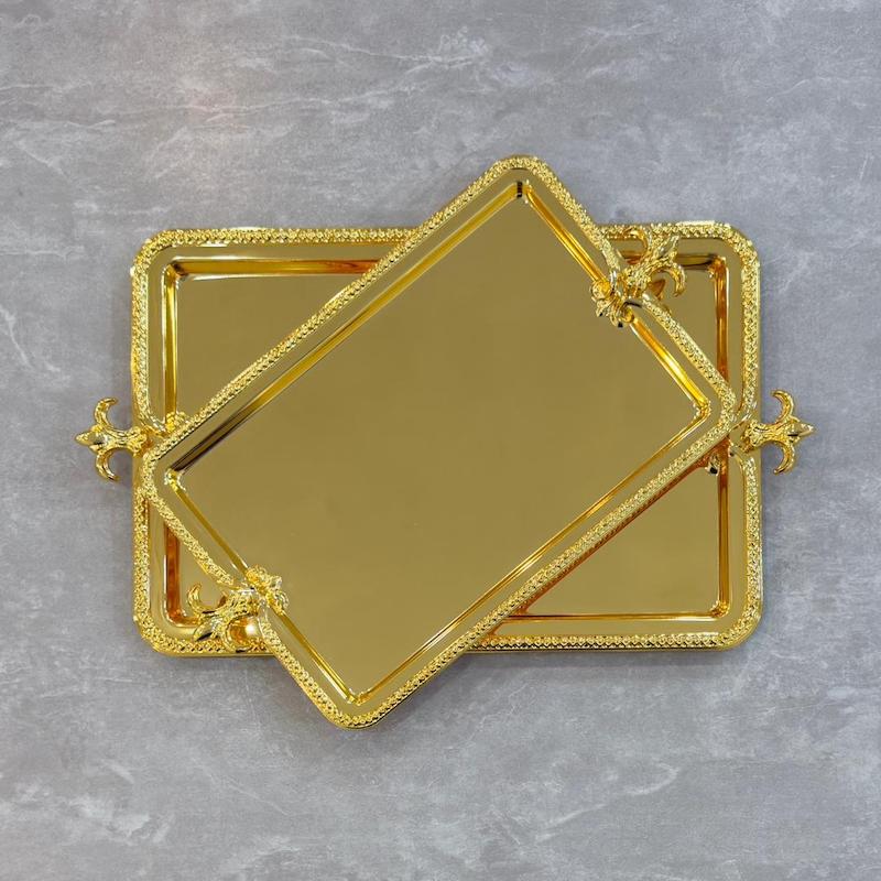 سینی دو سایز اماراتی استیل کد 4031