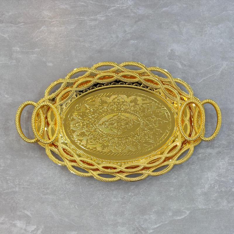 سینی دو سایز اماراتی استیل کد 4032