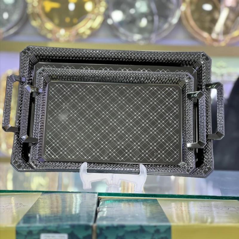 سینی دو سایز اماراتی استیل کد 4037