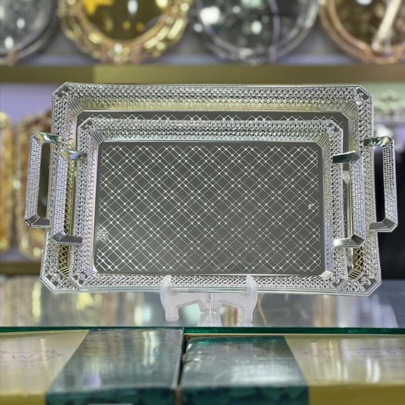 سینی دو سایز اماراتی استیل کد 4044