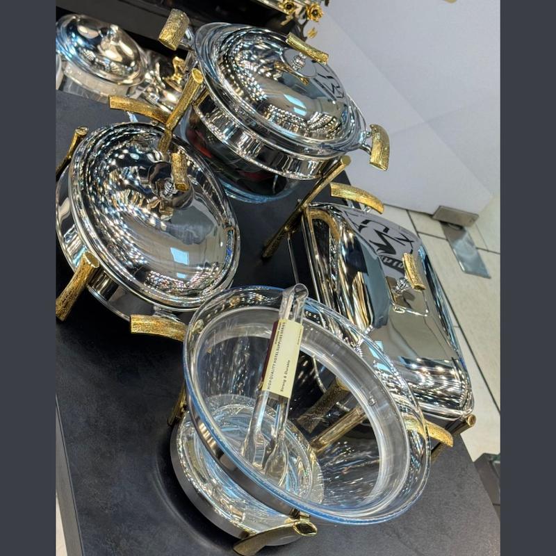 سرویس سوفله خوری دسته طلایی