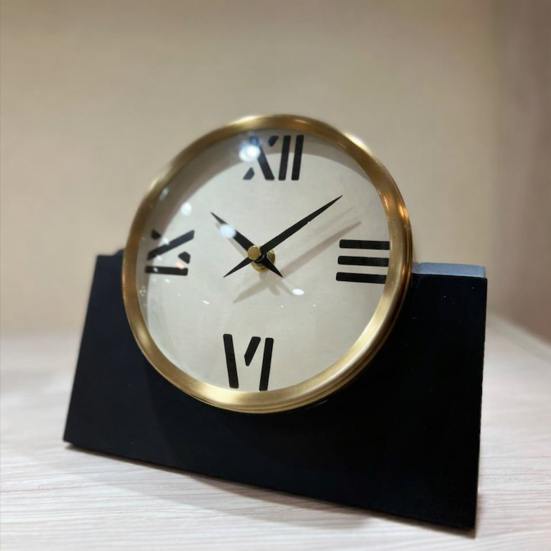 ساعت رو میزی هندی پایه چوبی کد 22-139-61