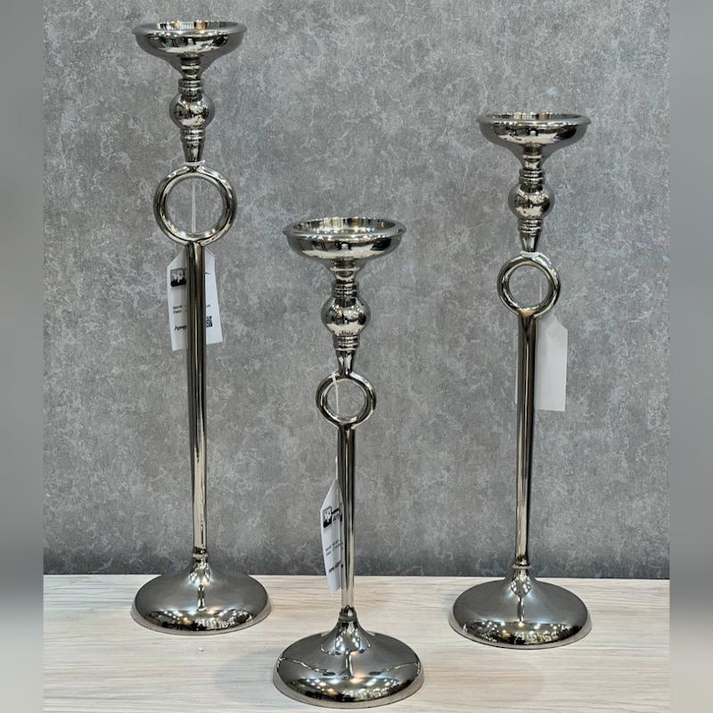 ست شمعدان ۳ تایی نیکل NI  کد : ۵۵-۴۷-۳۹-۸۰۱-۶۰  